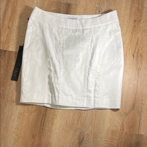 Bebe White Mini Skirt